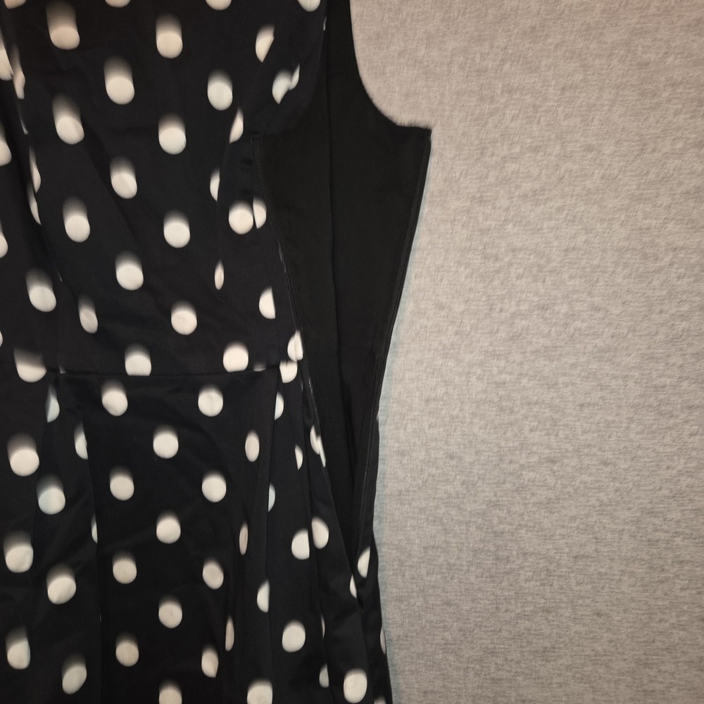 White House Black Market Polka Dot Dress Women's Size 8 Sleeveless Fit & Flare - Picture 7 of 9